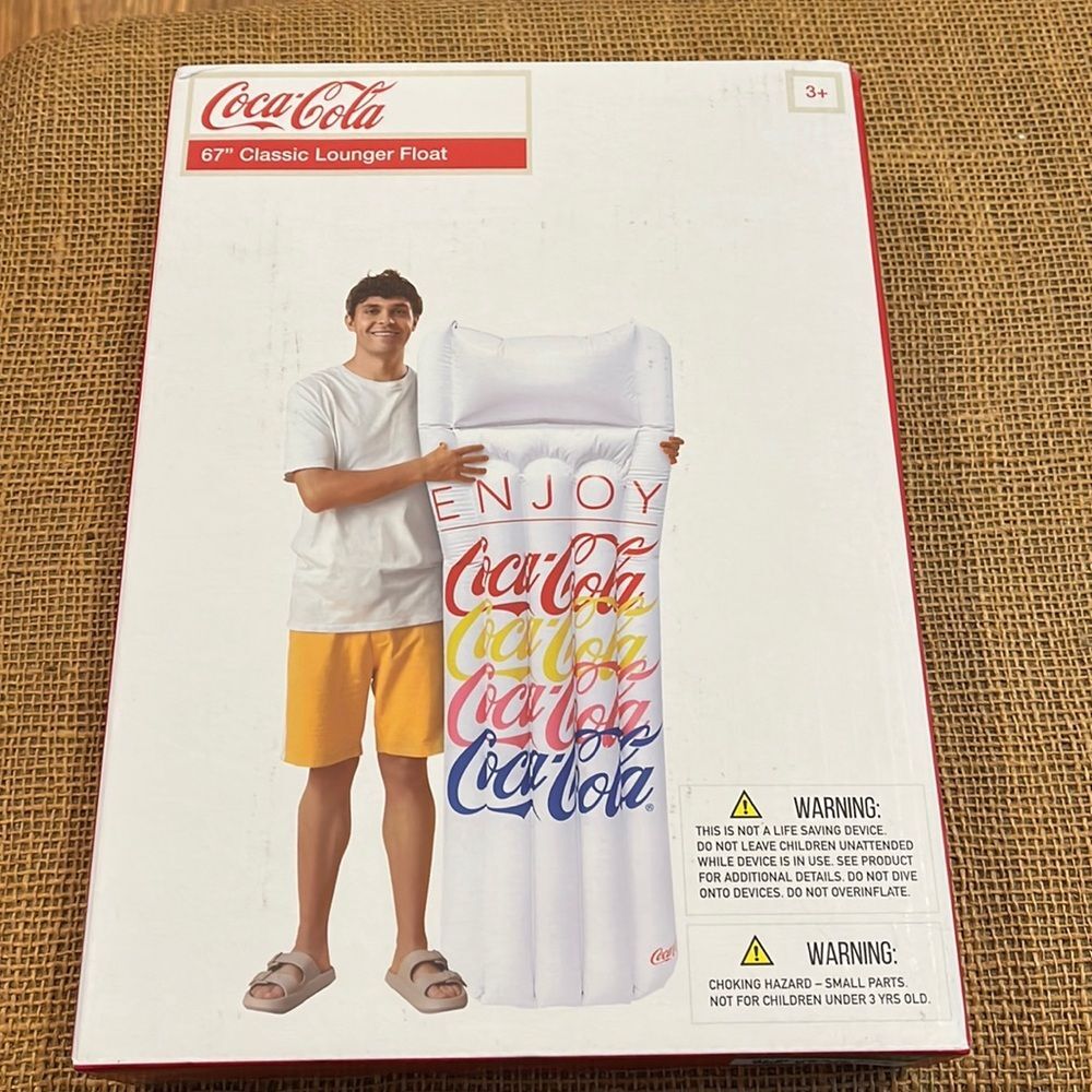 NIB Coca Cola lounger float